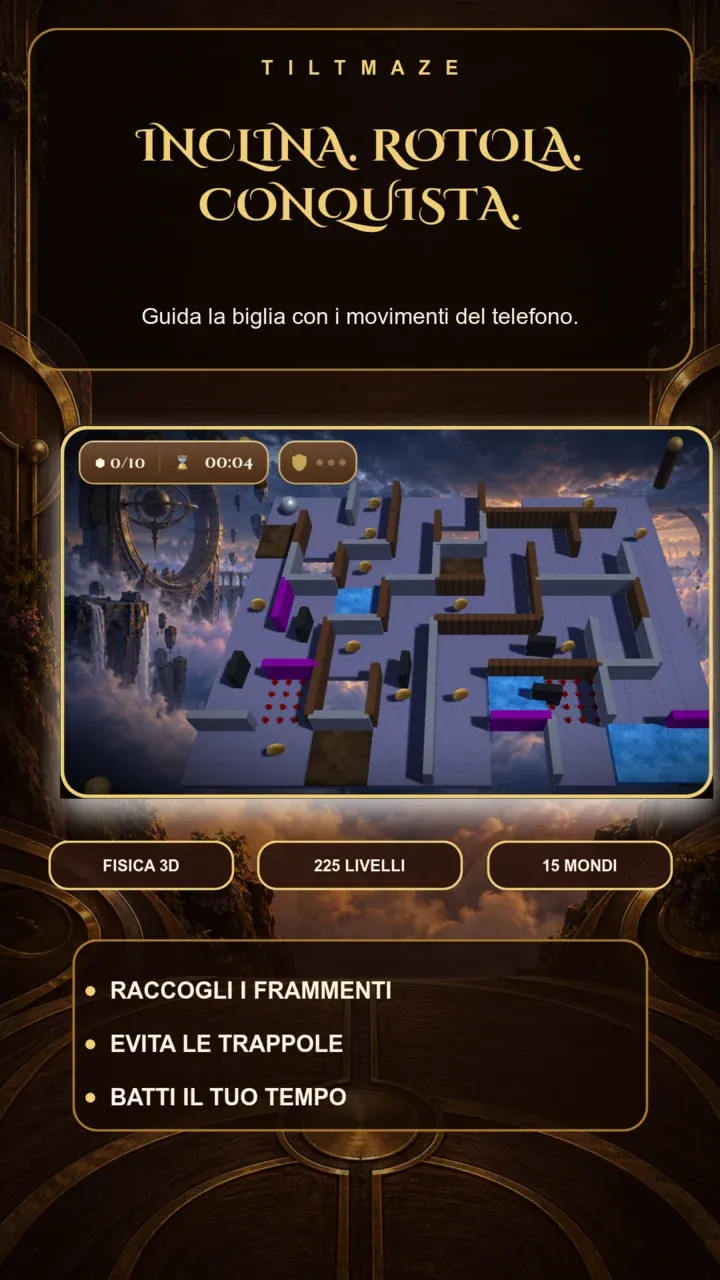 Inclina, rotola, conquista: la biglia d'acciaio nel labirinto