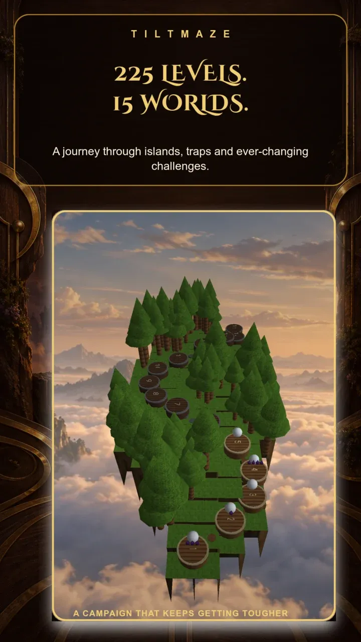 225 levels across 15 worlds